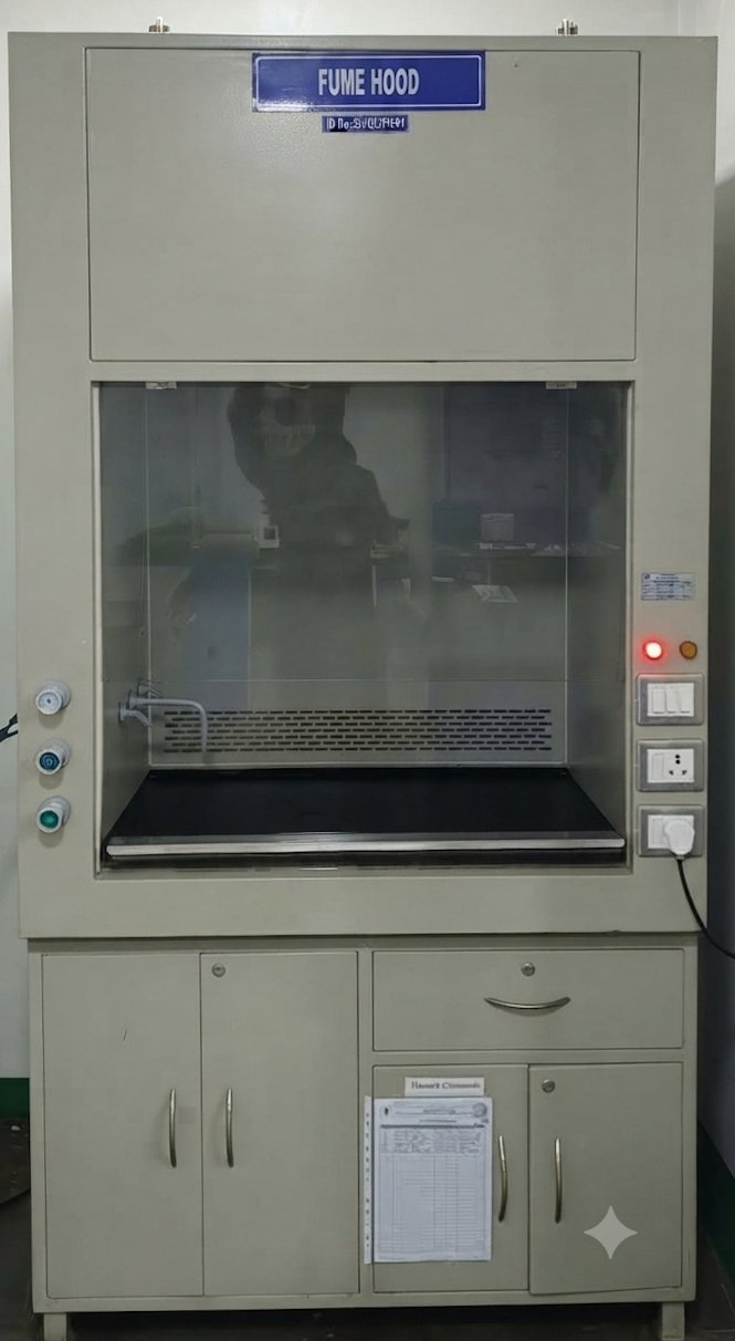 Quality control laboratory fume hood