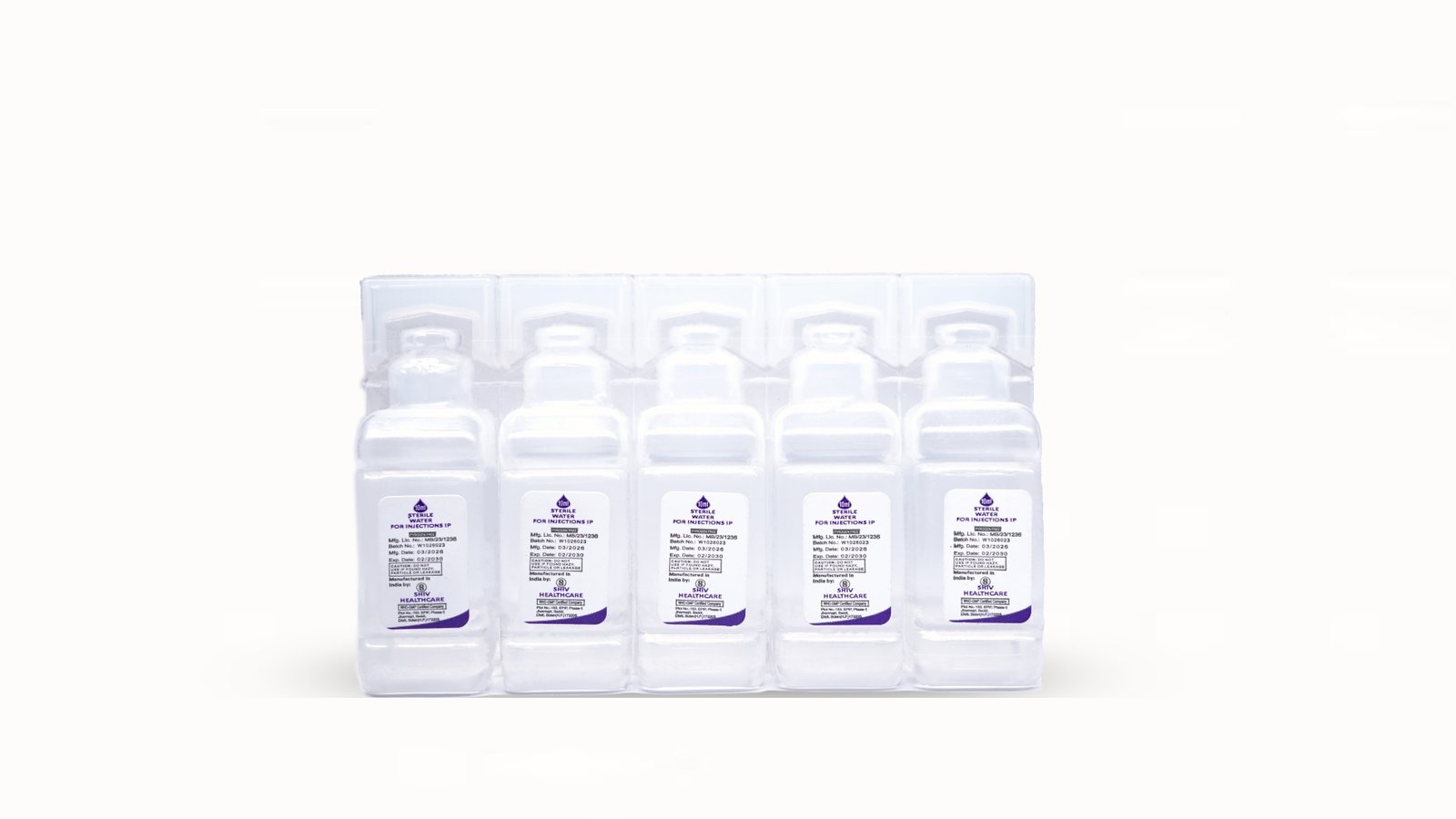 Sterile Water for Injection or Sodium Chloride Injection, 10 ml pack