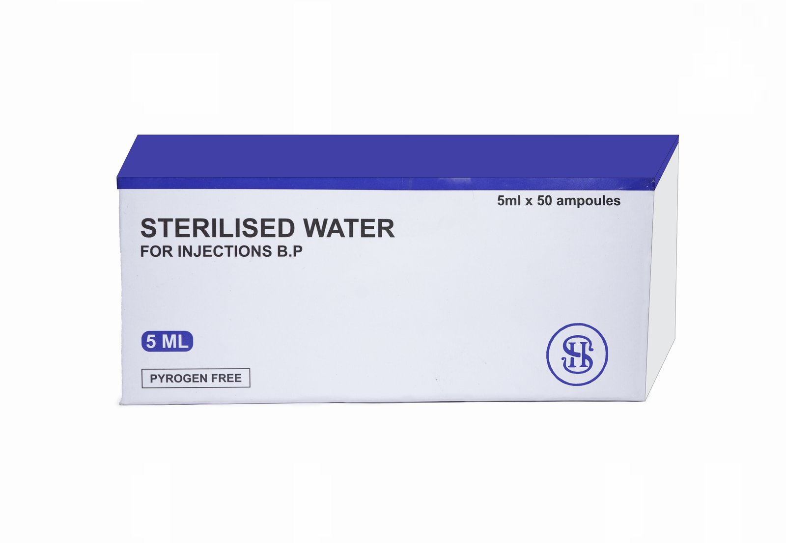 Sterilised Water for Injections BP, 5 ml export carton